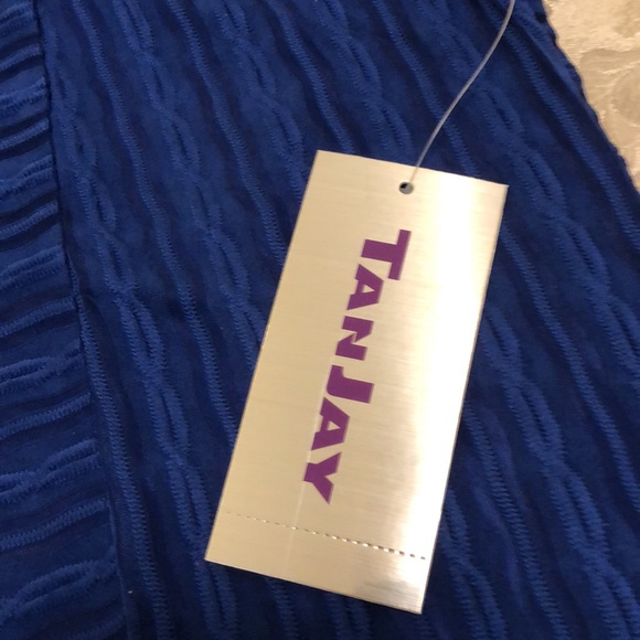 TANJAY PETITE LARGE COBALTBLUE SLEEVELESS FULLY LINED POLYESTER/SPANDEX #028 - Picture 4 of 10